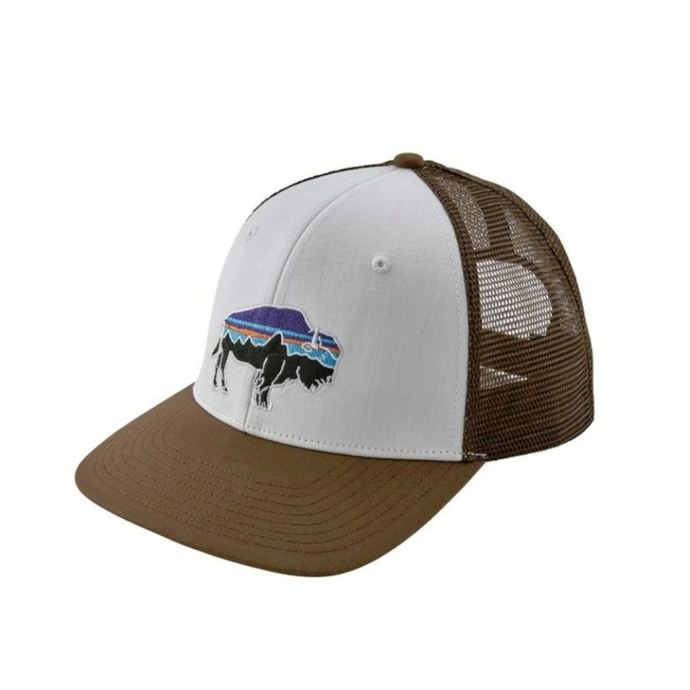 Patagonia Fitz Roy Bison Trucker Hat Timer Brown